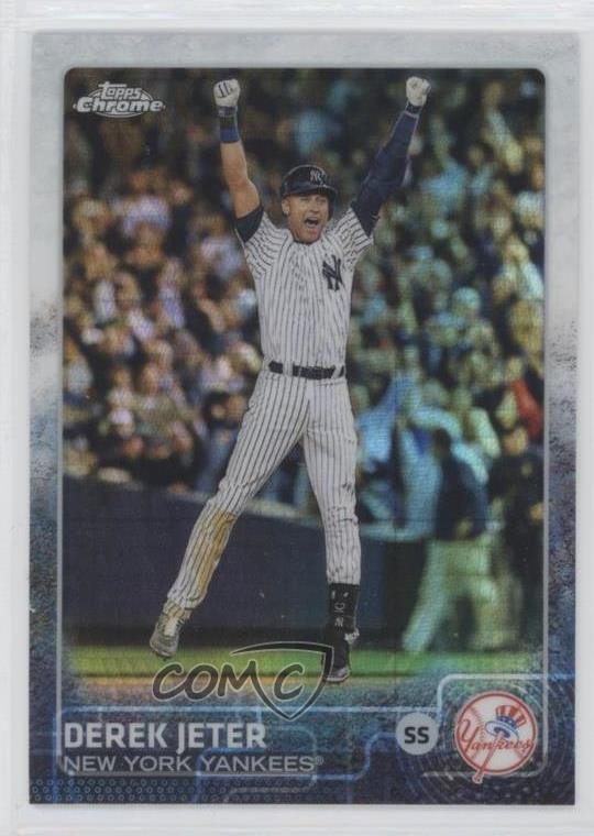 2015 Topps Chrome Prism Refractor Derek Jeter #1 HOF h8k