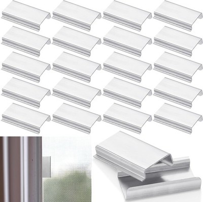 40pcs Window Screen Pull Tabs Lift Tabs Replacement Aluminum Screen Parts Use