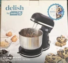 Delish by DASH Compact Stand Mixer 5 Speeds, 3.5 Quart Bowl, 350 Wt.- Black New
