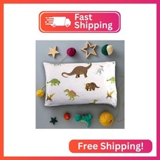 MAG 2Pcs White Dinosaure Standard Pillowcases 20 26 ,Pack of 2 Bedding Pillowc