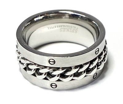Stainless Steel Spinning Chain/Bolts Ring Size 13, 15 (FL3)