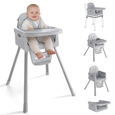 Baby High Chair for 6 Months , Foldable High Chairs for Babies and Toddlers, ...