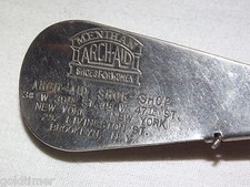 VINTAGE 1917 MENIHAN ARCH AID SHOES FOR WOMEN BROOKLYN NY BUTTON HOOK SHOE HORN