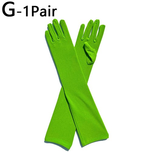 Women Matte Long Gloves Opera Wedding Bridal Evening Party Prom Costume Gloves - Picture 28 of 36