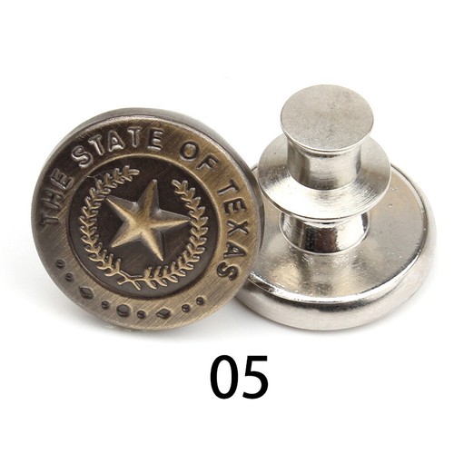 5 Pcs Metal Jeans Tack Press Snap Buttons Fastener Replacement For Jeans Craft - Picture 17 of 32