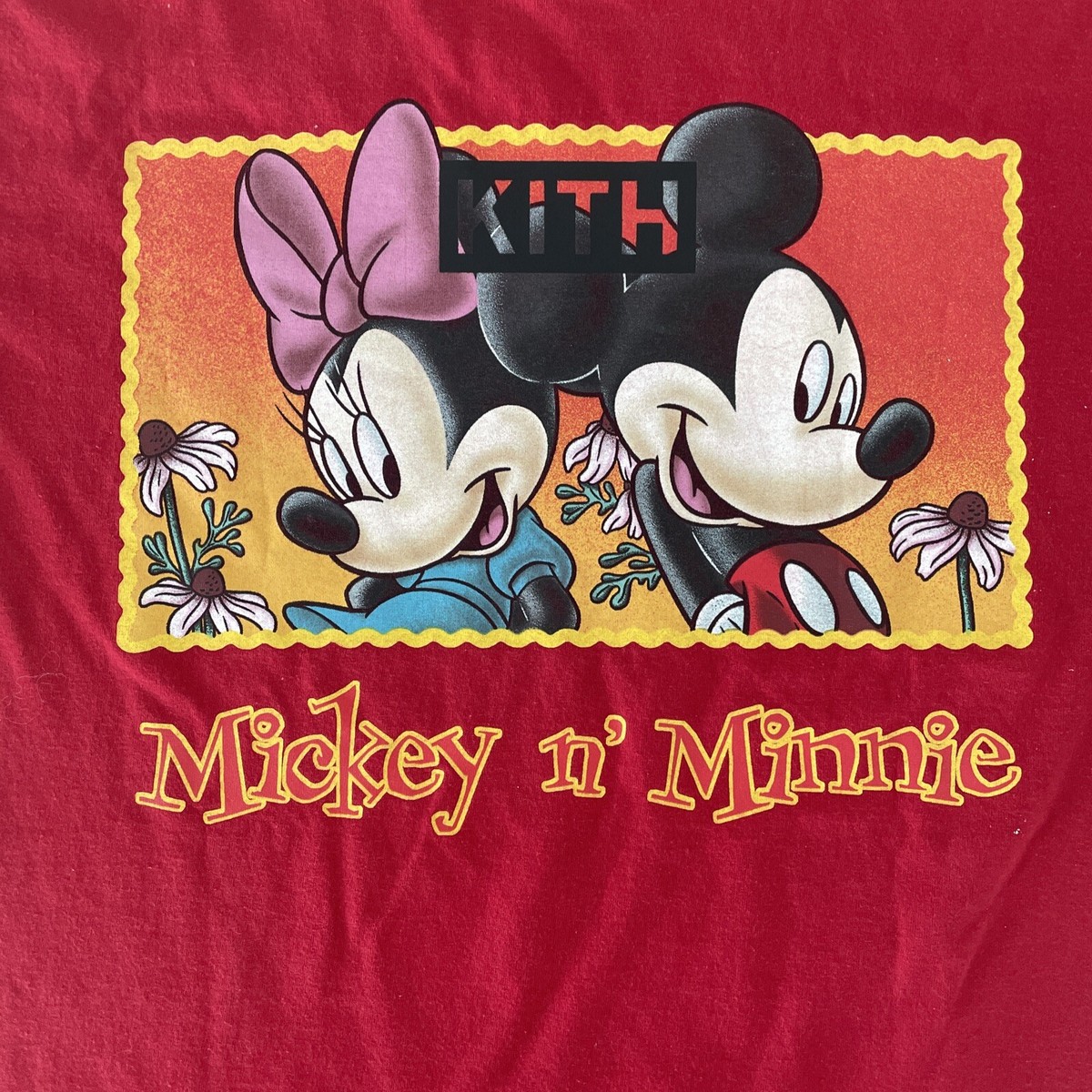 Kith Vintage Box Logo Tee Disney Mickey & Minnie Size Kith Vintage Box Logo Tee Disney Mickey & Minnie Size