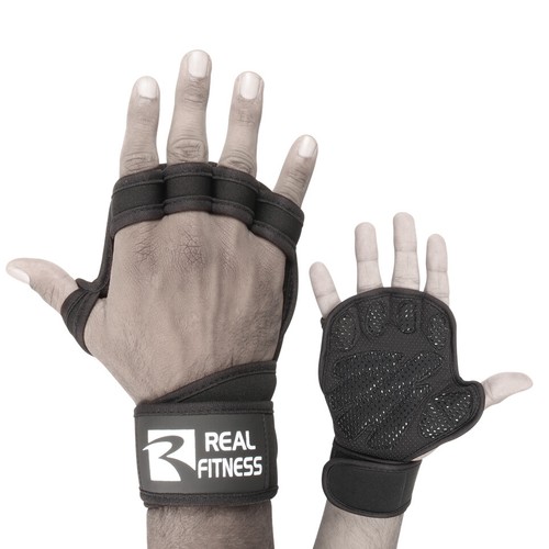 Workout Fitnessstudio Handschuhe mit Handgelenkunterstützung Fitness Gewichtheben Fitnessstudio Handschuhe Übung - Bild 3 von 4