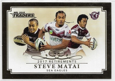 2018 NRL Traders Club Heroes SEA EAGLES 2 Card Team Set