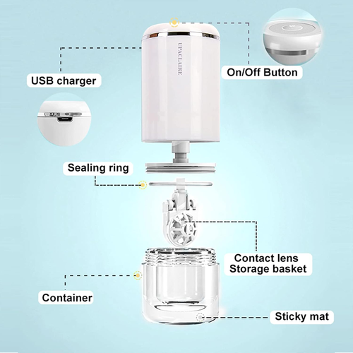 Ultrasonic Contact Lens Cleaner 2.0 (2Nd Generation), Intelligent Cleaning Machi - Picture 4 of 6