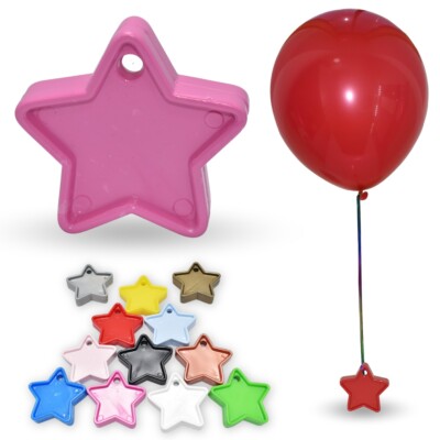 BALLON Gewichte verschiedene Farben Kunststoffform wiederverwendbar Helium Ballons Gewichte