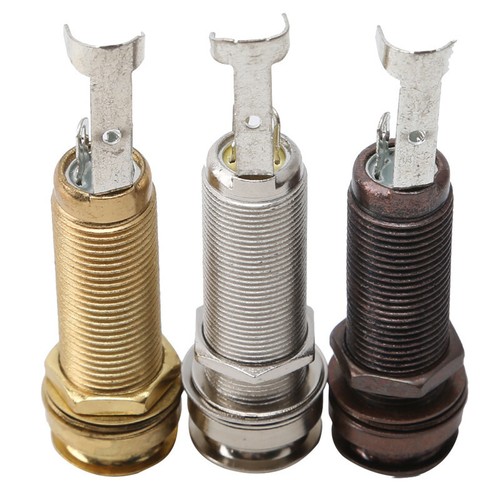 Acoustic Electric Guitar 6.35mm Mono Output End Pin Endpin Jack Socket Plugs 9L - Picture 3 of 15