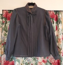 Vintage Blouse Cache D'or Size 14 Mansfield Originals Ltd Made In England...