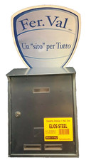 CASSETTA POSTALE Avec Serrure A Clé ELIOS STEEL Inox Fabriqué en Italie 1932/5