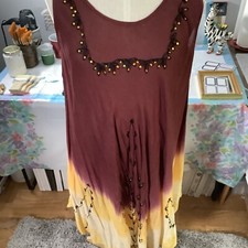 AAINA Boho Style Dress Embroidered & Sequins Dress 38” Bust 