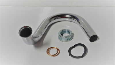 Auspuff Krümmer Krümmerset f Simson Roller SR50 SR80 chrom Set 32mm Tuning Reso