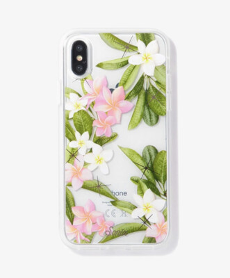 iPhone Xs Max Case, Sonix Plumeria (White, Pink Flowers) iPhone XS Max Case