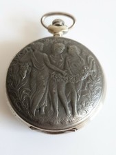 Sprungdeckel Mechanische Taschenuhr Herrenuhr Pocket Watch  LÄUFT 2-3