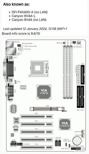 DFI P4X400-AL PT2001-0 SOCKET 478 ATX Motherboard - 第 1/2 張圖片