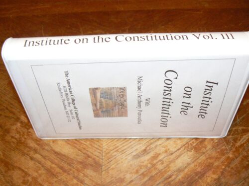 Institute On The Constitution Vol III 6-tapes Audio Cassette American College CS - Picture 1 of 2