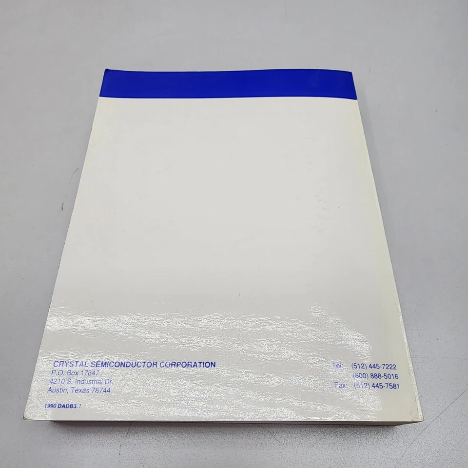 Crystal Semiconductor Corp Smart Analog Data Book Volume 1 (1990) - Image 2 of 4