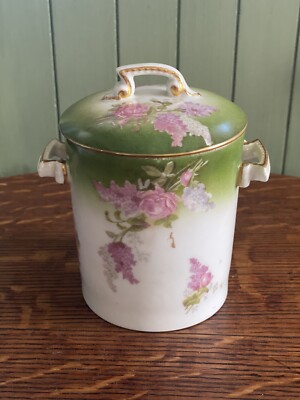 T & V Limoges Condensed Milk Jar Grandmacore
