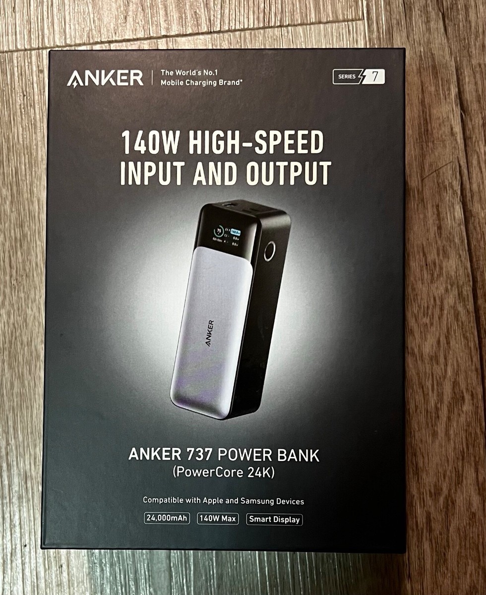 Anker 737 Power Bank（PowerCore 24000） Amazon.com: Anker 737 Power Bank, 24,000mAh 3-Port Laptop
