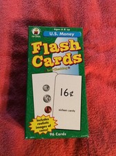 U.S. MONEY 96 FLASHCARDS SEALED CARDS SELF-CHECKING AGES 6 