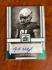 2021 LEAF ULTIMATE DRAFT   AUTO  RC ROOKIE  JOSH WHYLE /25
