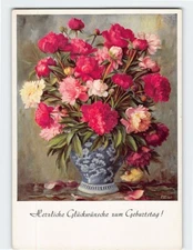 Postcard Beautiful Flowers on A Vase Art Print