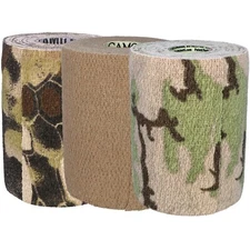 GEAR AID Camo Form Self-Cling Reusable Camouflage Wrap 2” x 144”, Various Colors