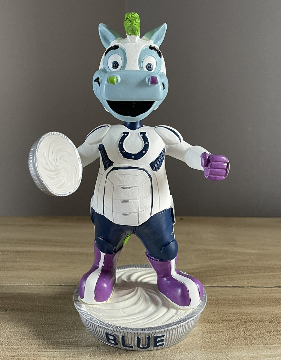 BLUE Indianapolis Colts Mascot MARVEL “Pie Smash” Superhero SGA Bobblehead  NIB!