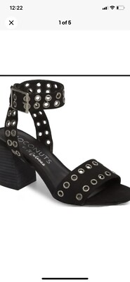 coconuts by Matisse Black Strappy Eyelet Block heels Size 7 | eBay