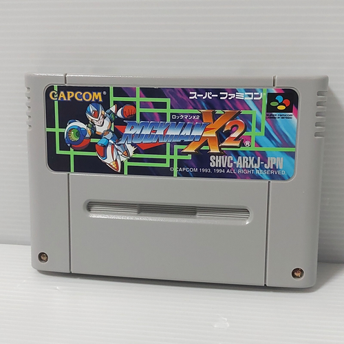 Lotto 6 giochi Rockman X X2 X3 7 Forte Soccer Megaman Super Famicom SFC Nintendo - Foto 11 di 14