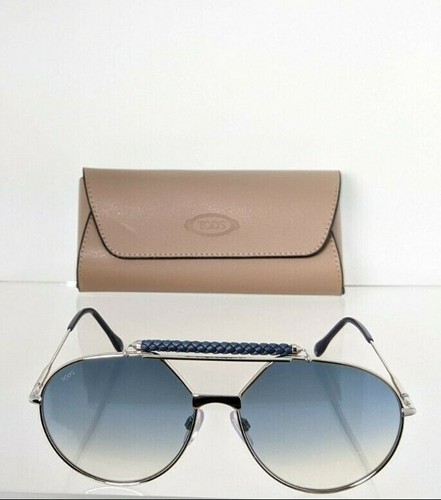 Brand New Authentic Tod's Sunglasses TO 235 18W 59mm Silver Frame TO235 - Picture 5 of 7