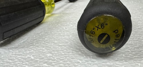 NEW 6 PC VULCAN Rubber Grip Slotted Screwdriver Set Assorted Size ~ Free Ship. - Picture 5 of 8