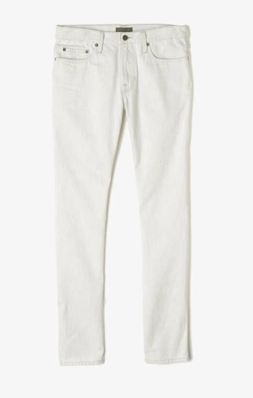 Pantalones de mezclilla de tiro medio calce ceñido natural VINCE 144934 para hombre talla 28 Foto 3 de 4