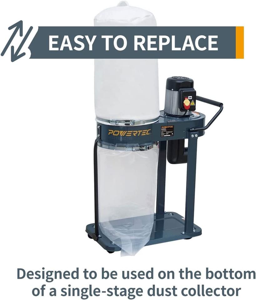 70008 Clear Plastic Dust Collection Bags, 14Inch X 32Inch Dust