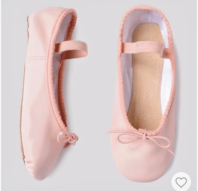 Danskin Ballet Shoes Pink Size 11 Toddler Unisex DN-1480 Dance Leather Sole New