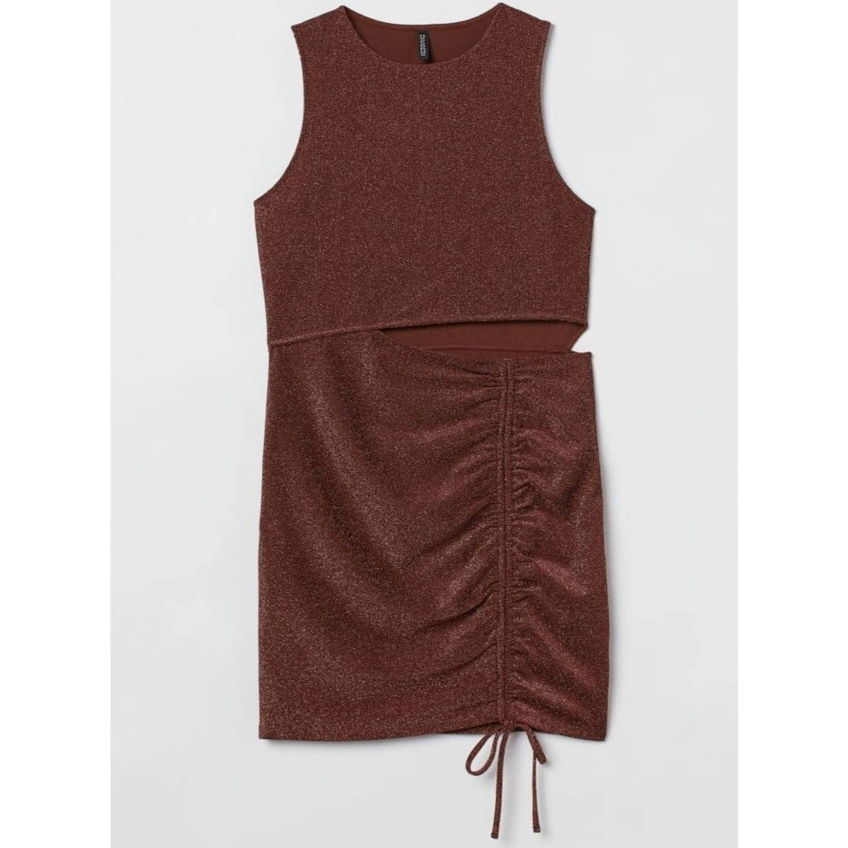 brown h and m dress Sheree Midaxi Dress