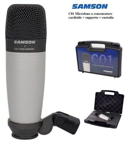 Samson C01 Microfono a Condensatore Cardioide da Studio CO 1 per Home Recording prezzo ebay