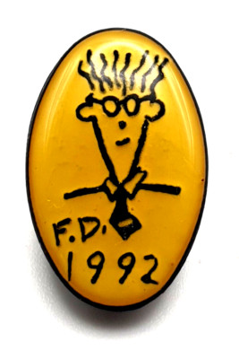 Pin's Fido Dido 7up In the Future1992 Marke Drink Soda 27mm Signiert EMV 5g