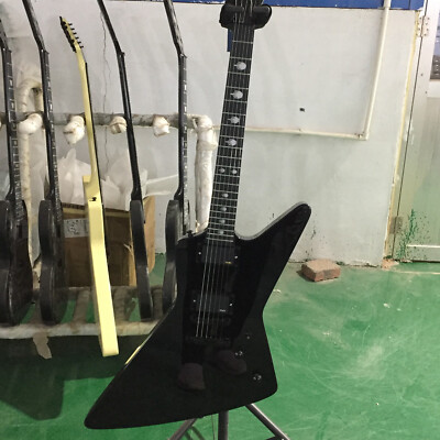 New Product Black Electric Guitar Black Parts HH Pickups Rosewood Fretboard