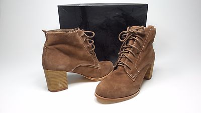 Bottines Lacets Dolce Vita Hal - Suède Marron Clair - Taille 7 US Femme (M) - Talon Moyen - Neuves Emballées