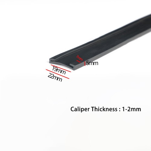Rubber Double U-Shaped Sealing Strip Edging Trim Seals Gasket Edge Protector - Picture 26 of 28