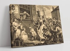 WILLIAM HOGARTH, THE ENRAGED MUSICIAN -CANVAS WALL ARTWORK PIC PRINT