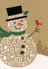 Hallmark Tis the Season Snowman and Cardinal Box of 16 Christmas Cards