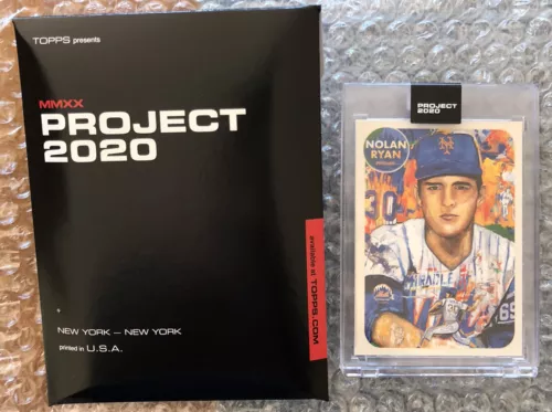Topps PROJECT 2020 Card 67 1969 Nolan Ryan by Andrew Thiele PR 7383 METS W/BOX