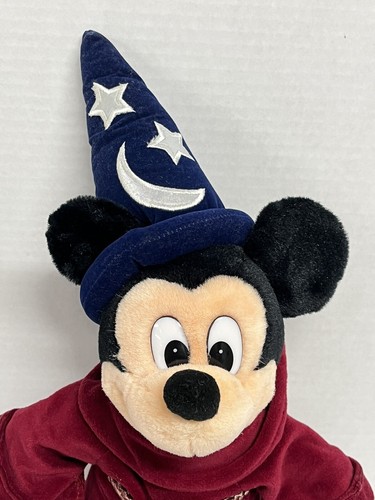 Disney Fantasia Sorcerer Mickey Mouse 16 Zoll Plüsch stehend selten - Bild 2 von 4