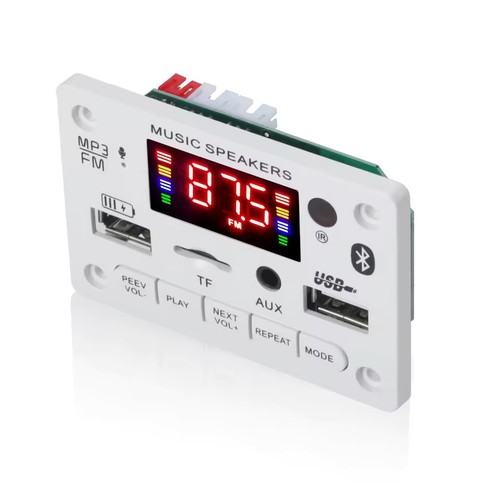 Modulo MP3 Bluetooth 5.0 Auto 6-12V USB TF FM Display 1.3" Vivavoce Telecomando - Foto 3 di 8