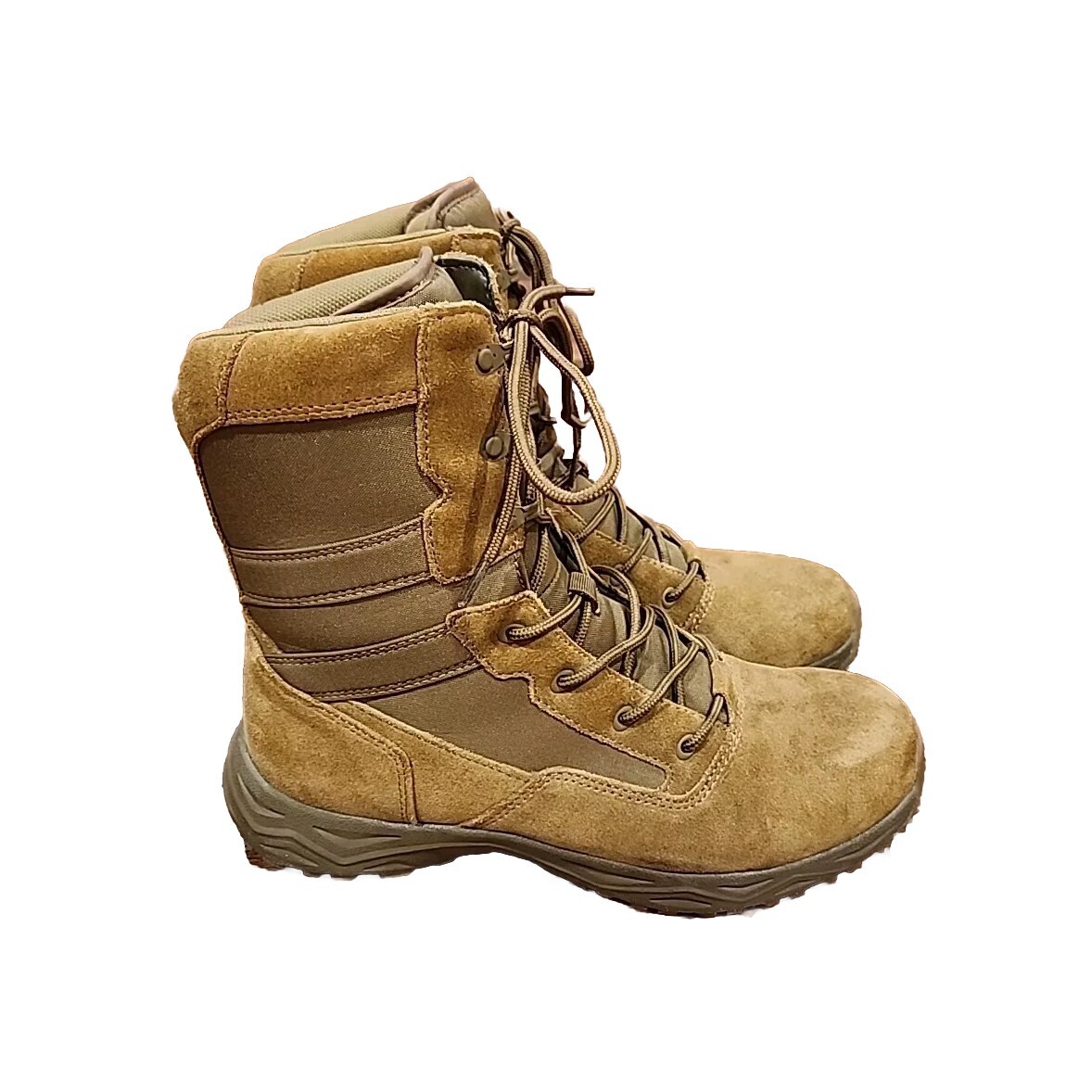 Interceptor Tactical Boots - Tan Interceptor Tactical Tan Suede Leather Boots Brown  main image 3